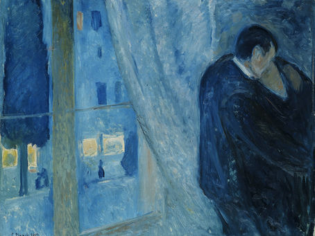 Edvard Munch - El beso de la ventana 1982