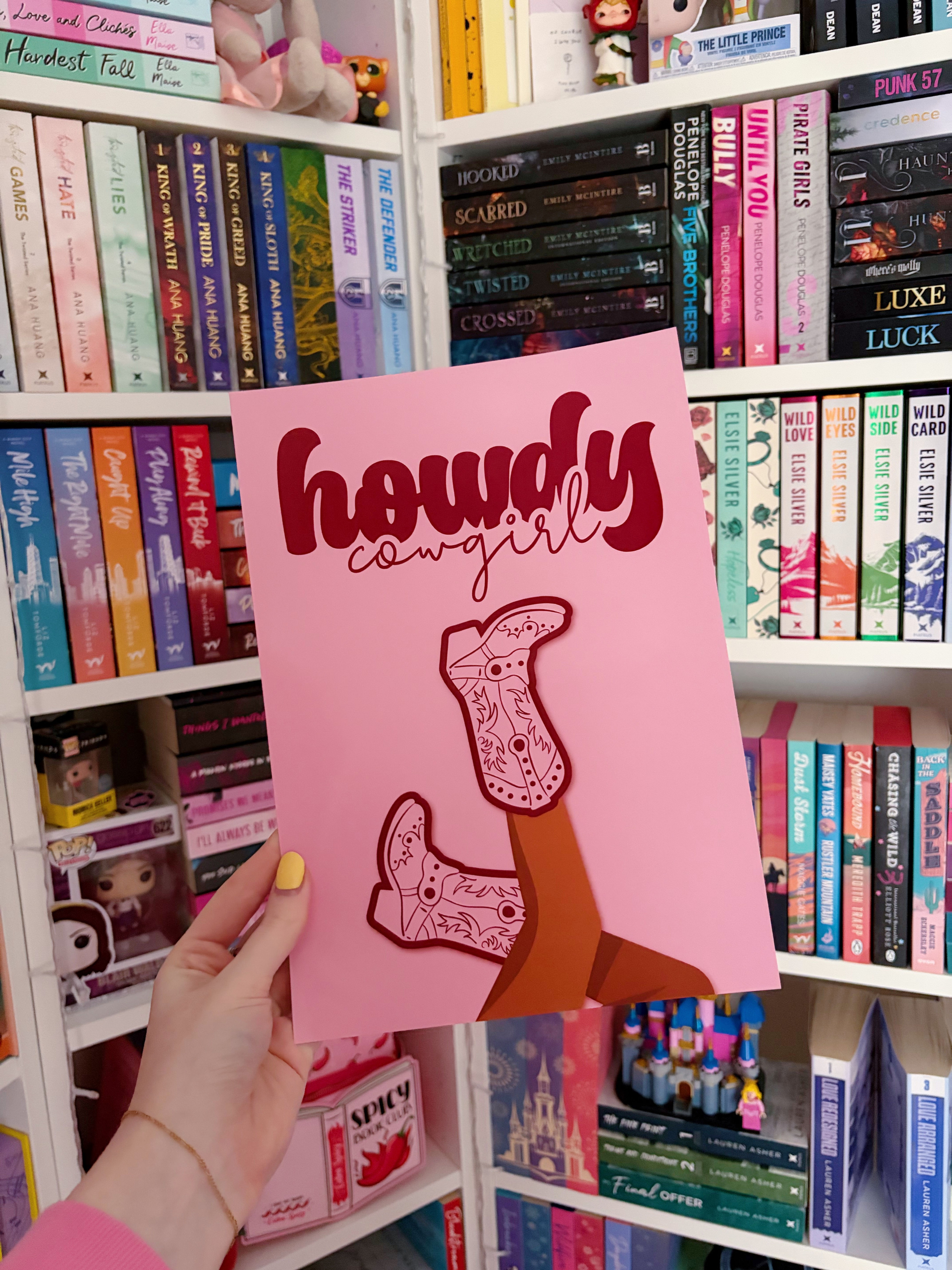 Howdy Cowgirl A4 Poster