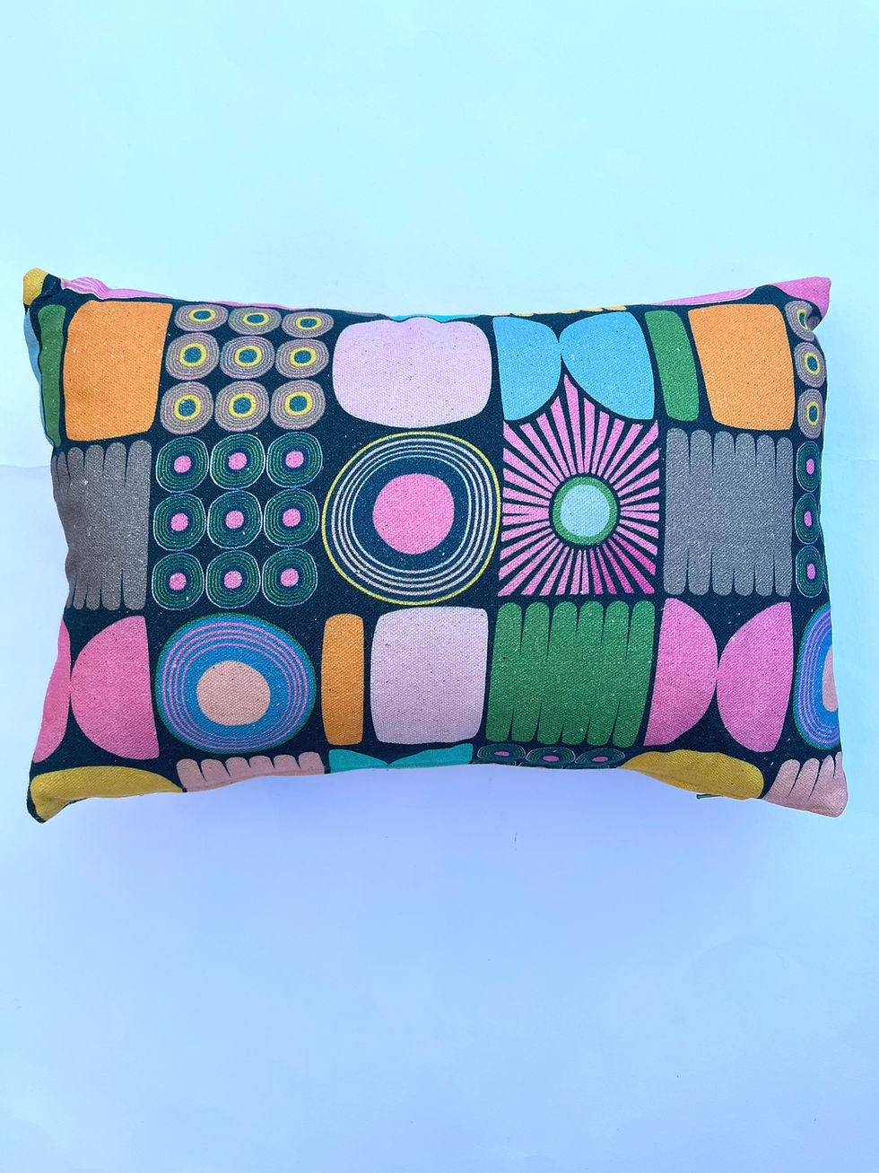 Thumbnail: Patchwork Linen mini cushion 