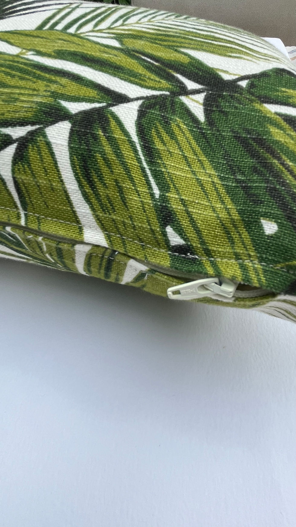 Thumbnail: Tropical Green Palms rectangle cushion 