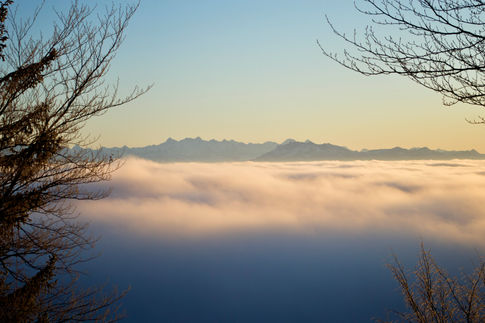 switzerland zurich alps mountains winter clouds view landscape