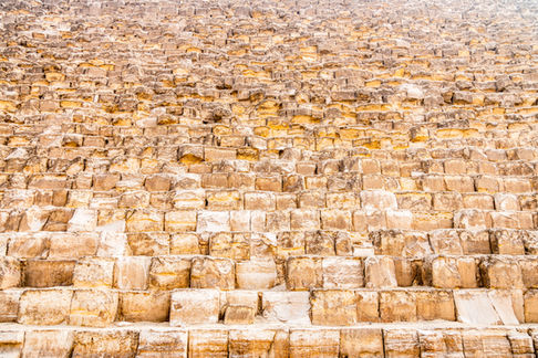 pyramid giza egypt cairo stones bricks close up