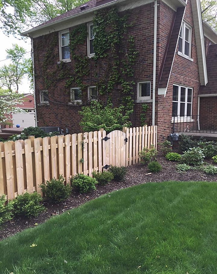 Wood Fence with Gate
