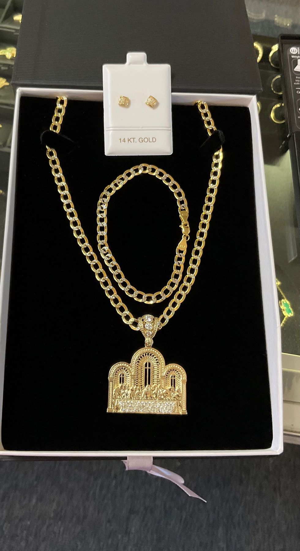 Set Santa cena chain *JJB* 14kt