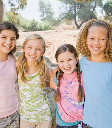 Happy Young Girls