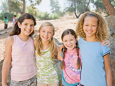 Happy Young Girls