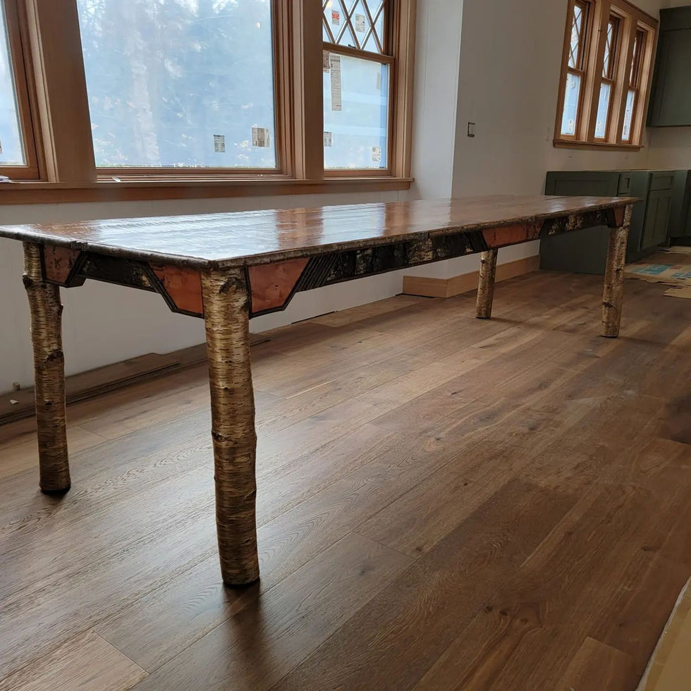 10 foot Adirondack dining table