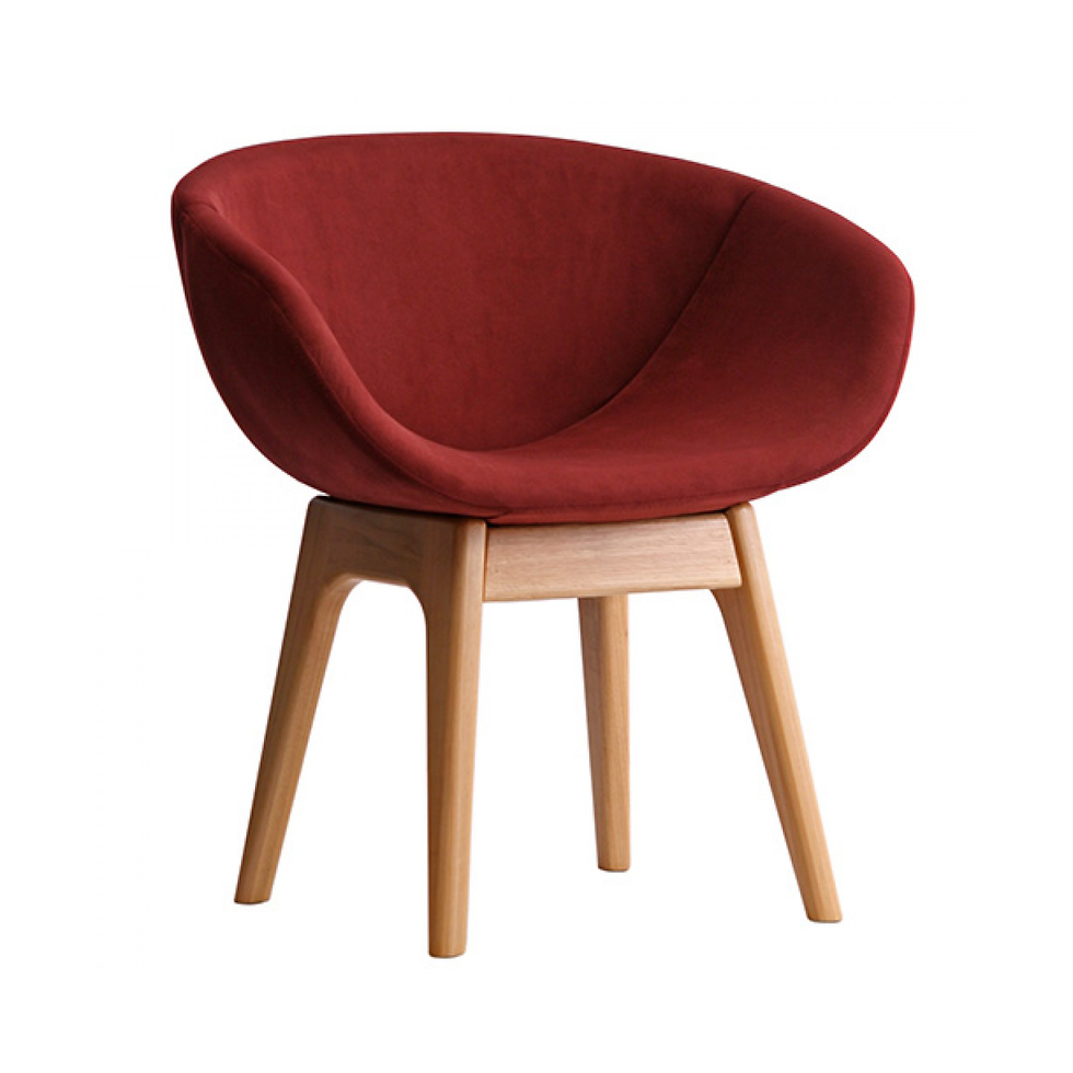Thumbnail: Mel Chair with Fixed Wooden Base