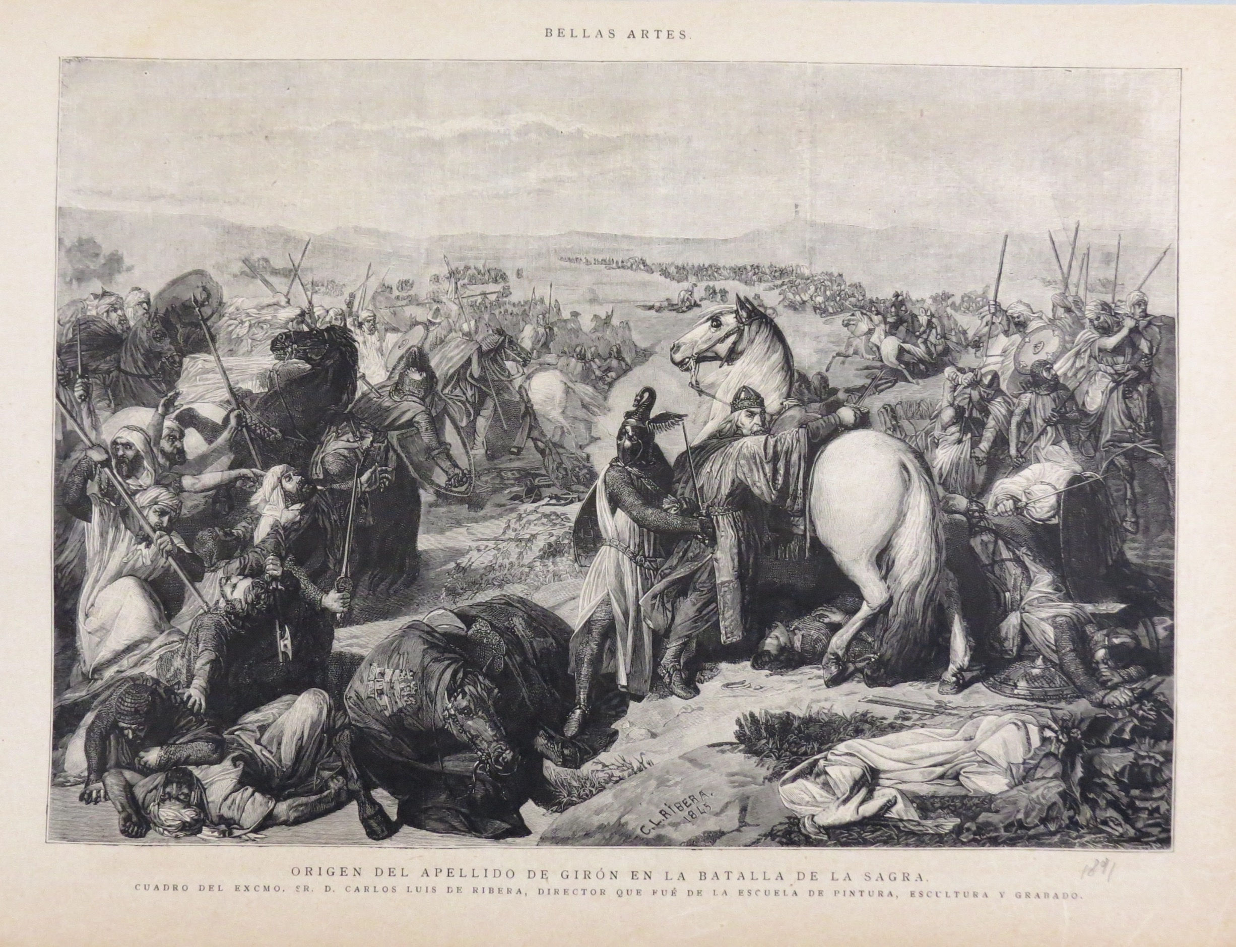 Origen del apellido de Girón en la batalla de la Sagra