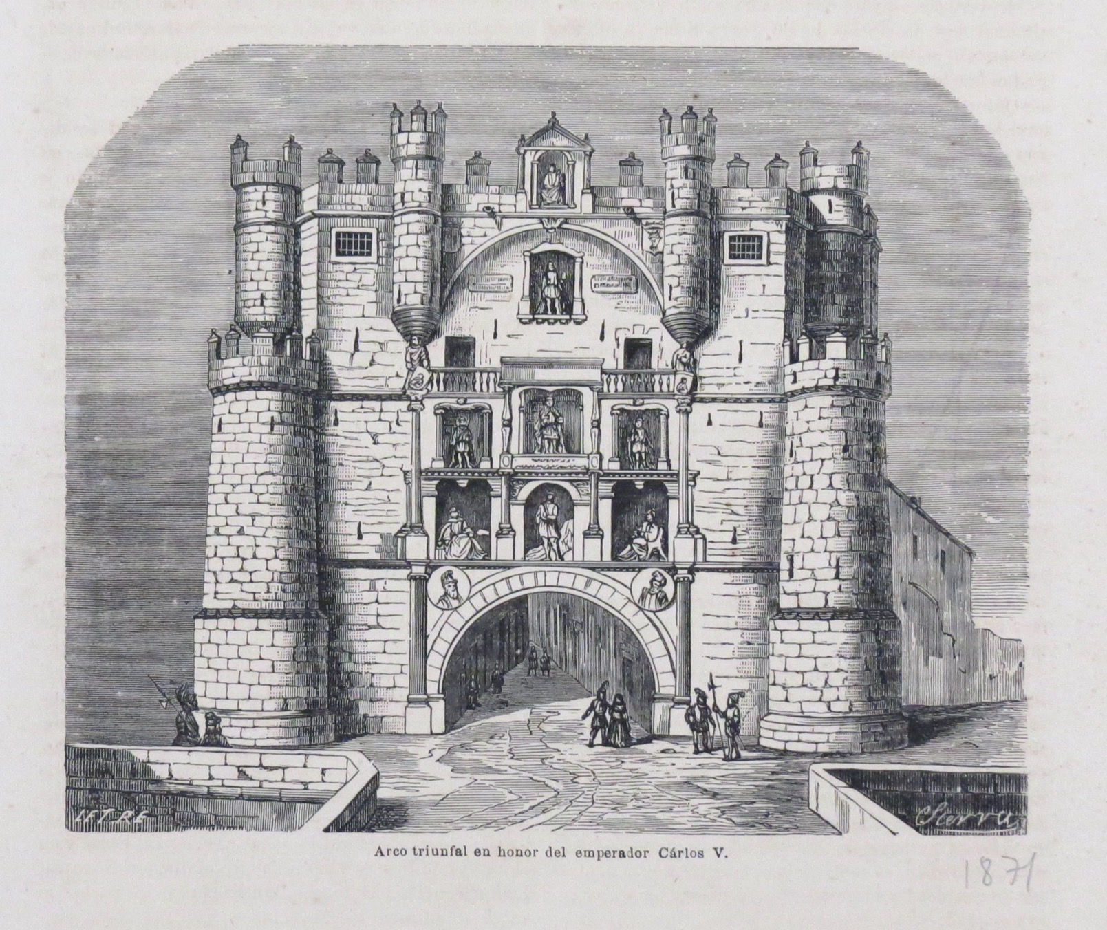 Arco triunfal en honor al emperador Carlos V