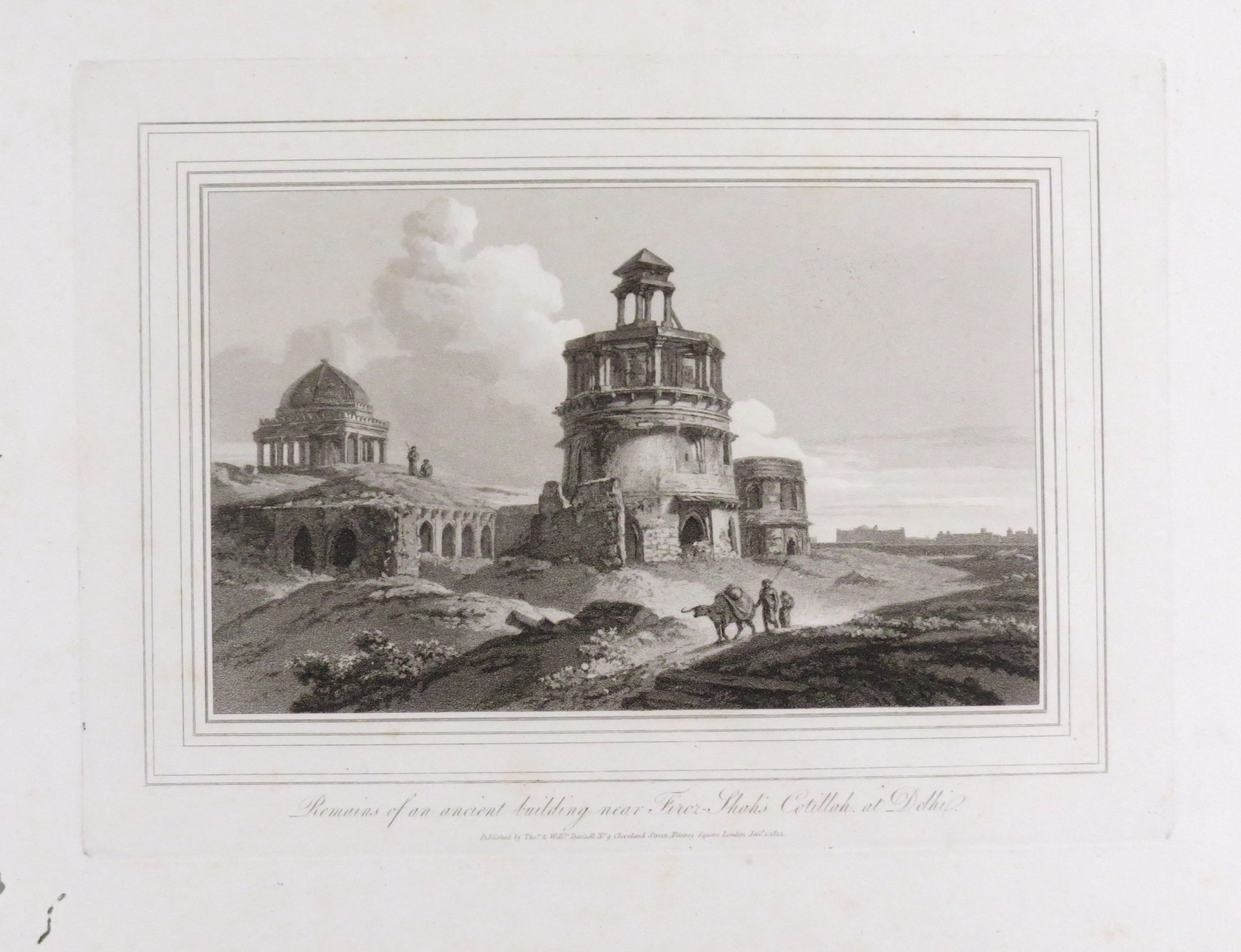 Remains of an ancient building near Firoz-Shahs Cotillah at Delhi