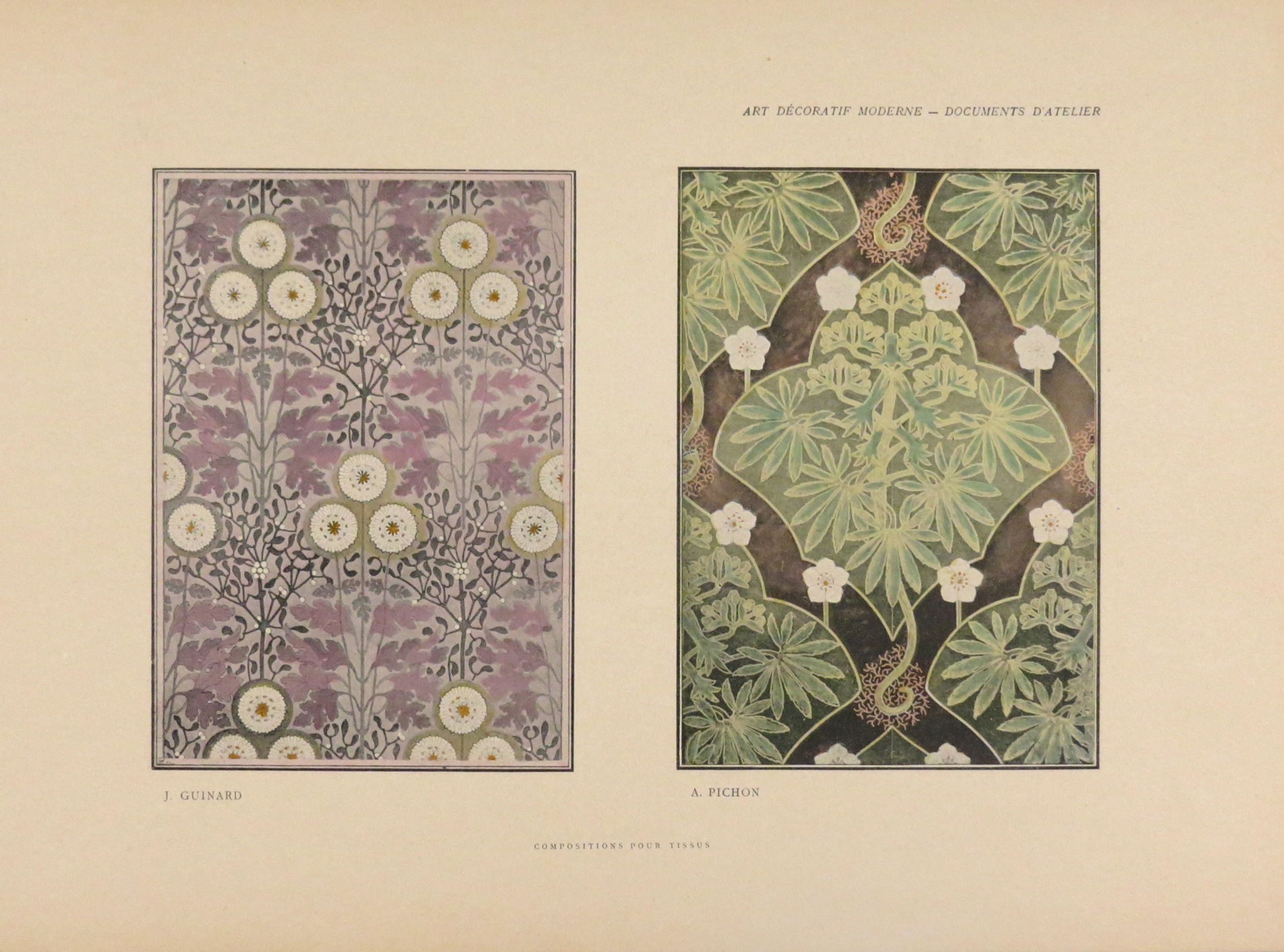 J. Guinard et A. Pichon: Compositions pour Tissus