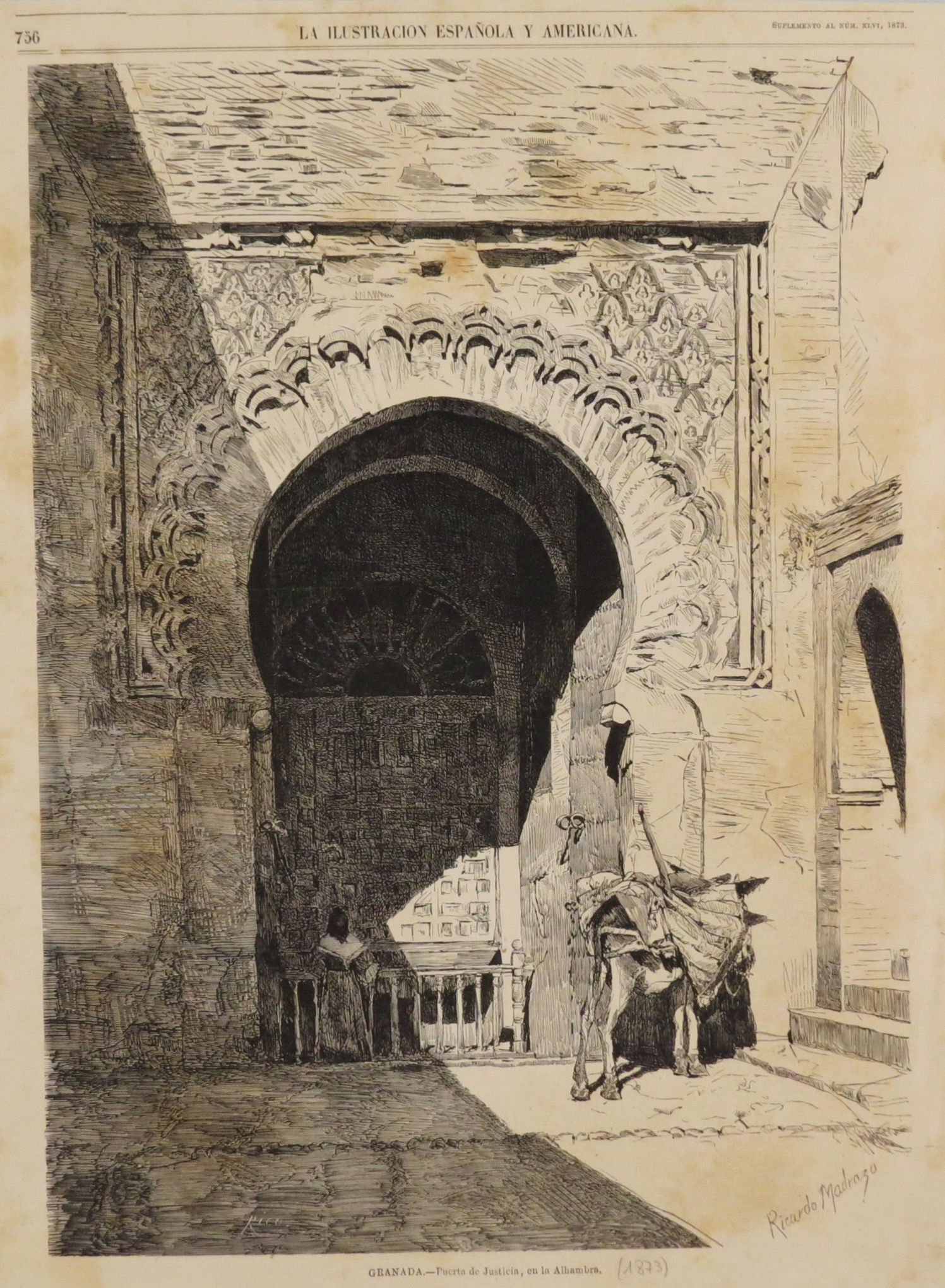 Granada - Puerta de Justicia en la Alhambra ( Ricardo Madrazo )