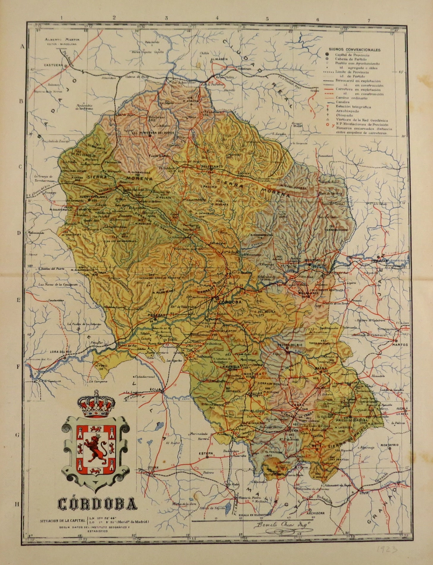 Mapa de Córdoba 1923