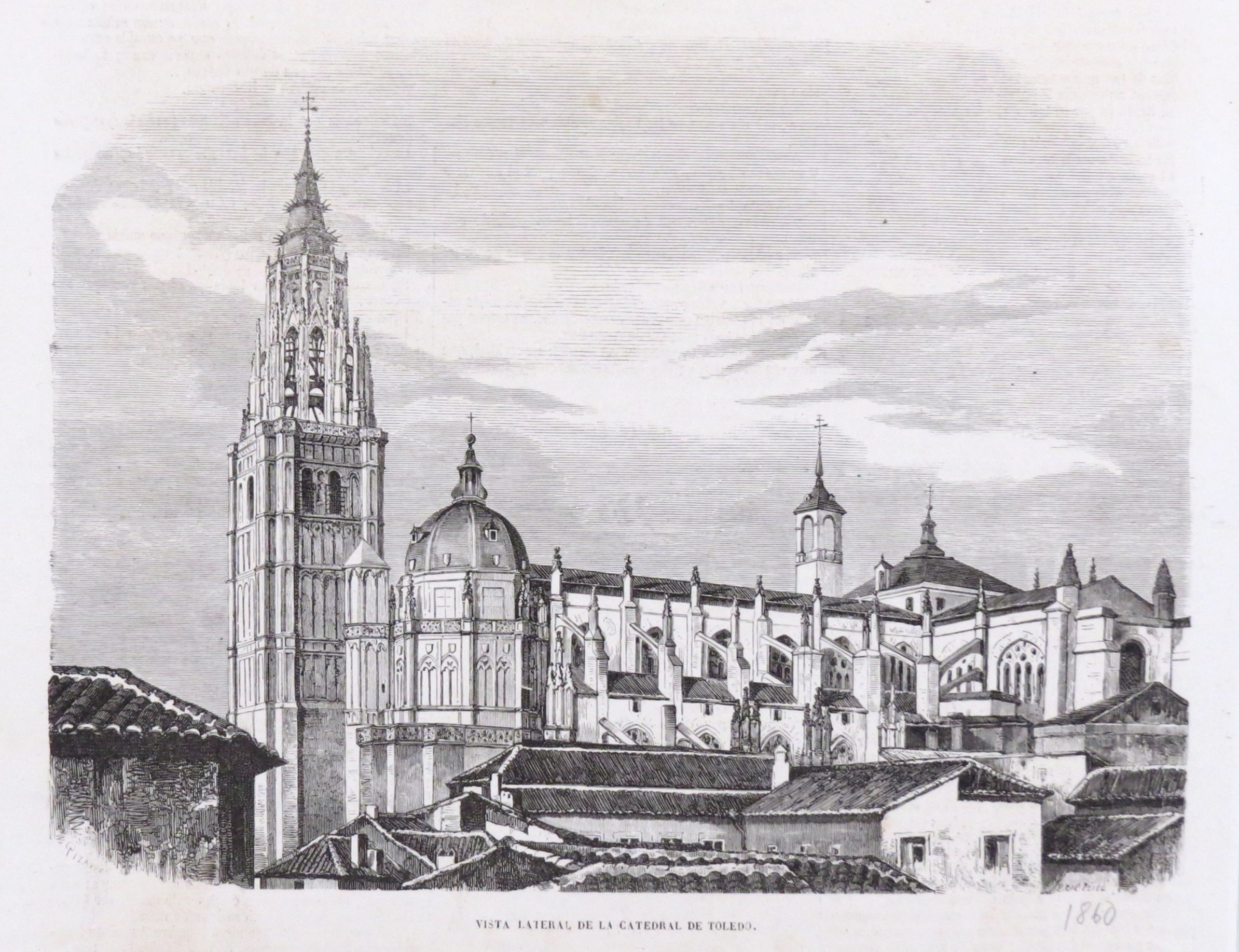 Vista lateral de la Catedral de Toledo