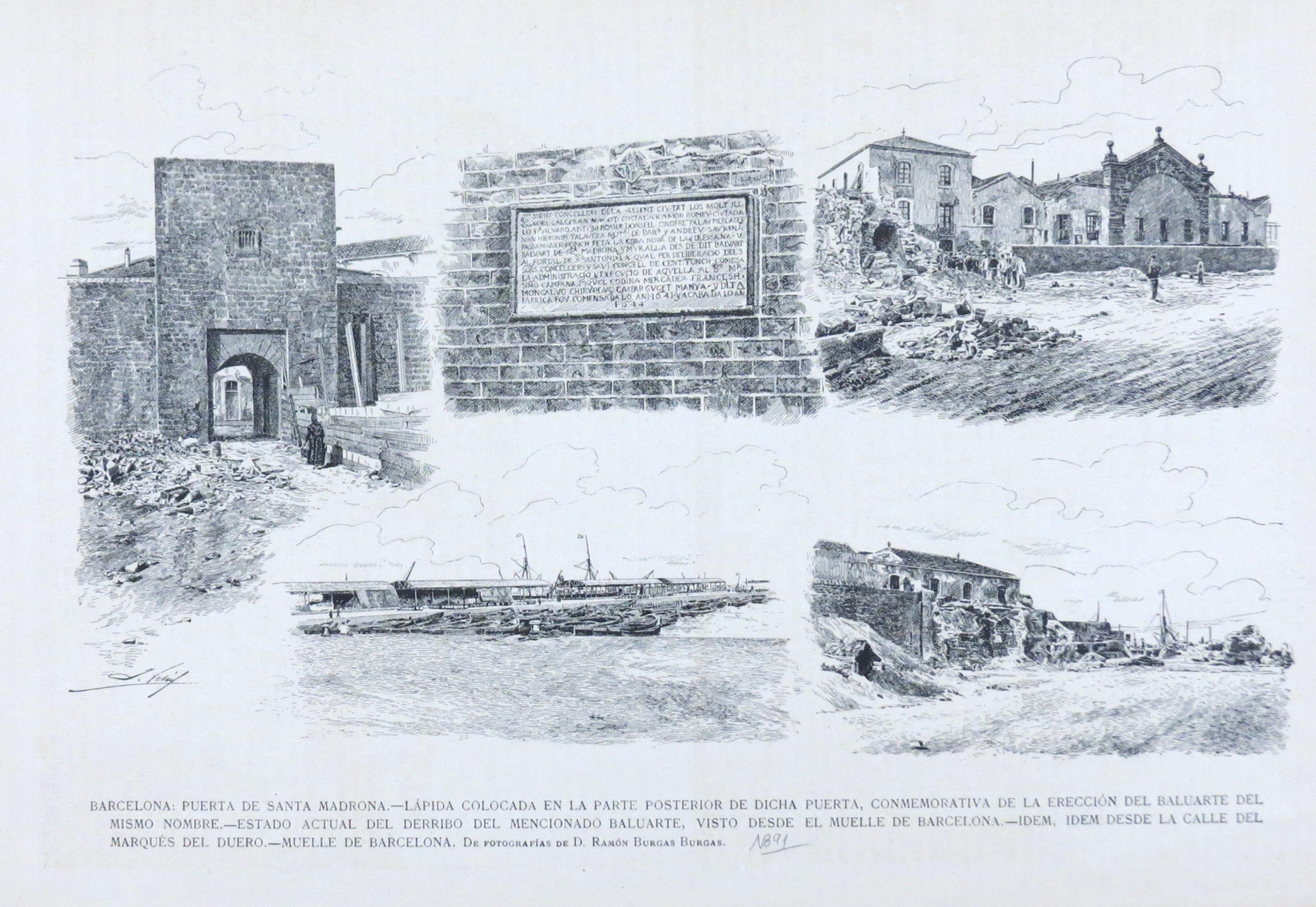 Barcelona - Puerta de Santa Madrona