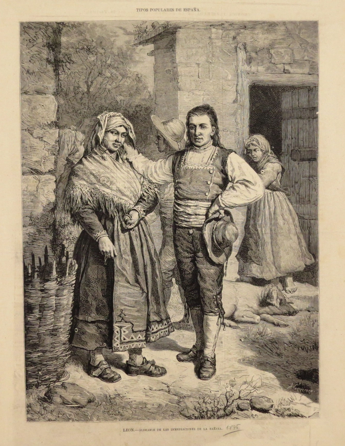 León - Aldeanos de las inmediaciones de la Bañeza