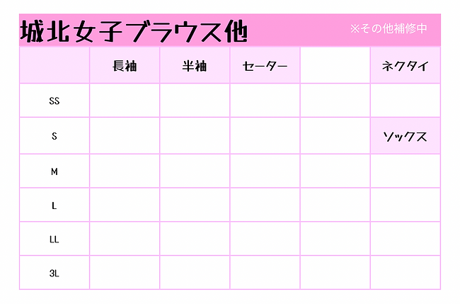 城北高校女子シャツブラウスネクタイリボン