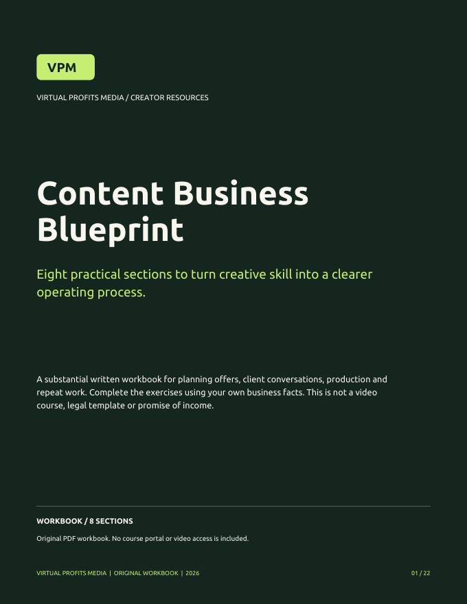 Content Business Blueprint PDF cover