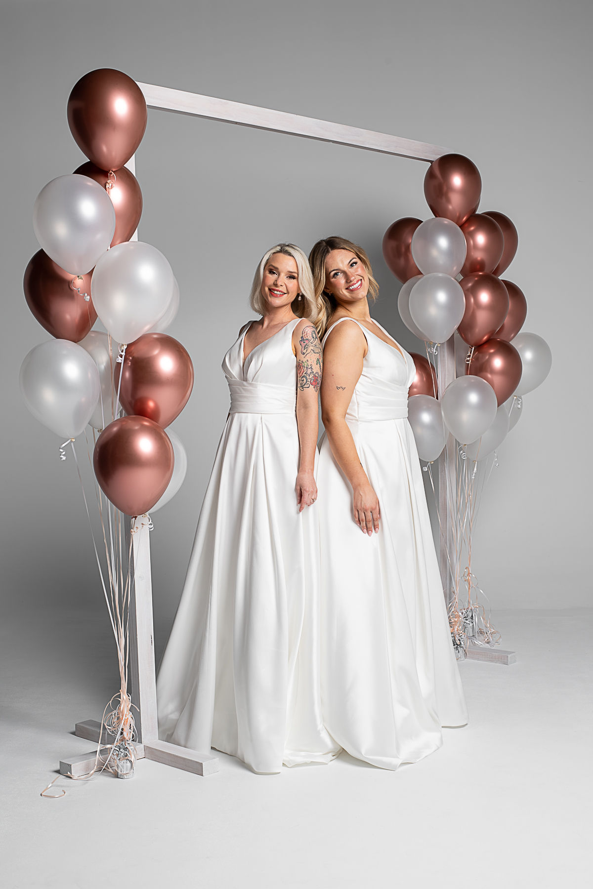 Whisper of Love GR304 by Gilded Rose elegant Mikado A-line wedding gown with soft pleating and full skirt