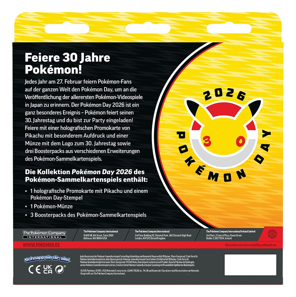 Miniaturbild: Pokémon TCG Pokémon Day 2026 Kollektion