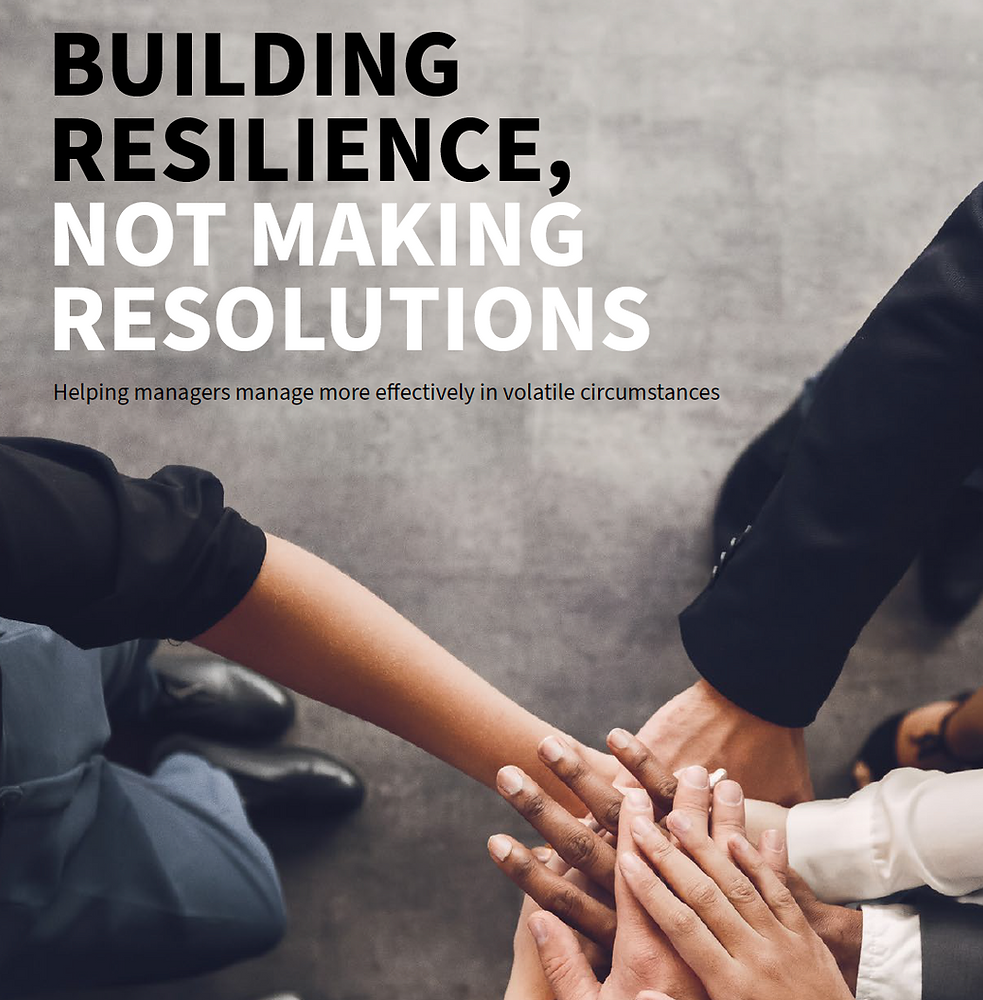 Respectful Resolution Build Building resilience, not making resolutions