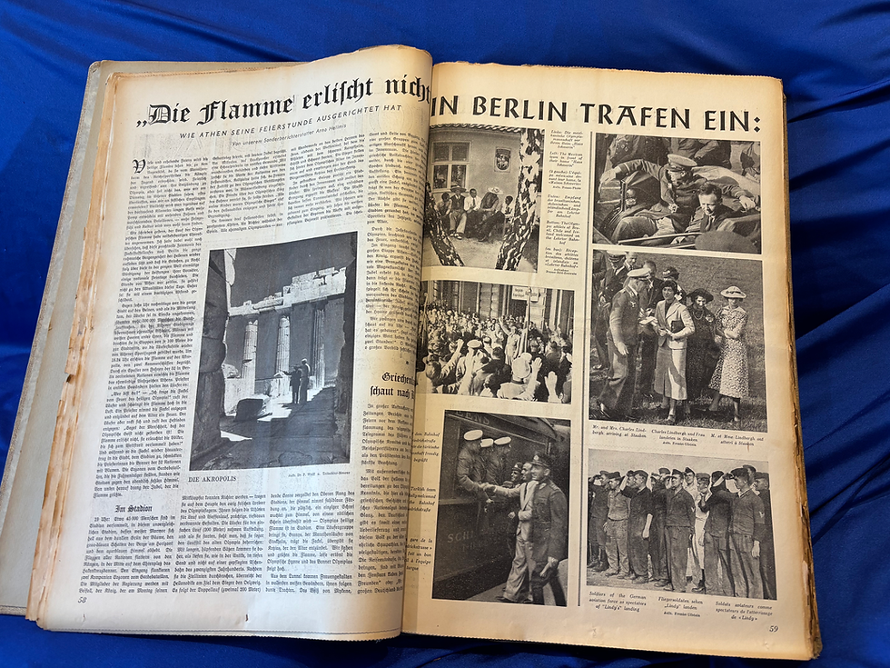Thumbnail: Olympia Zeitung bound set (G244)