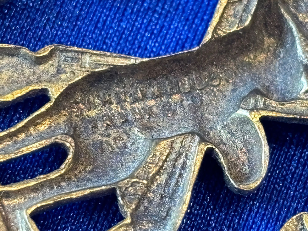 Thumbnail: Vintage Brass RAR Hat Badge (B5)