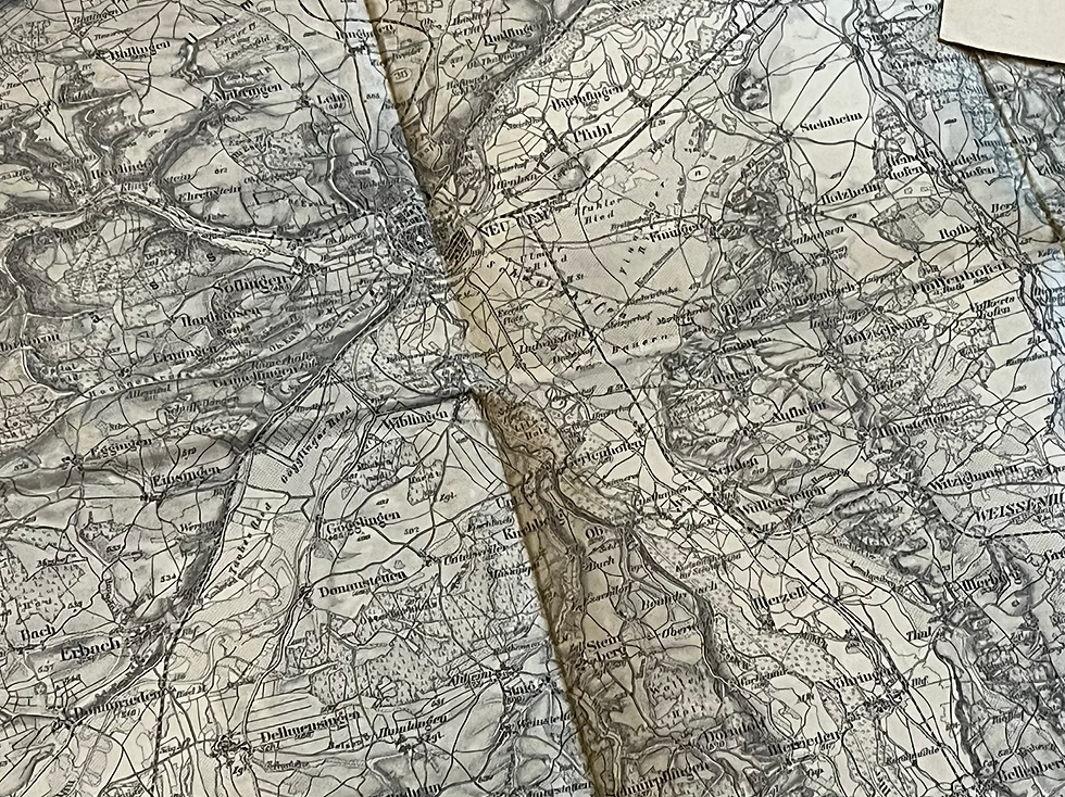 Thumbnail: 10 x antique Kingdom of Bavaria maps (G194)