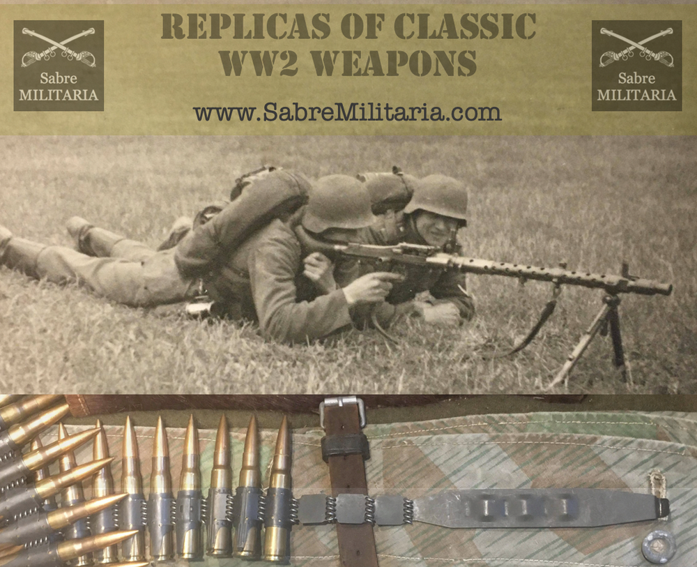 Replicas of classic WW2 weapons by Denix