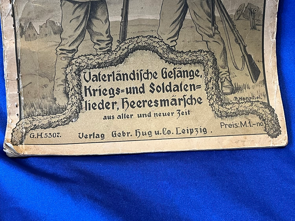 Thumbnail: WW1 German and Austrian Song Book (G432)