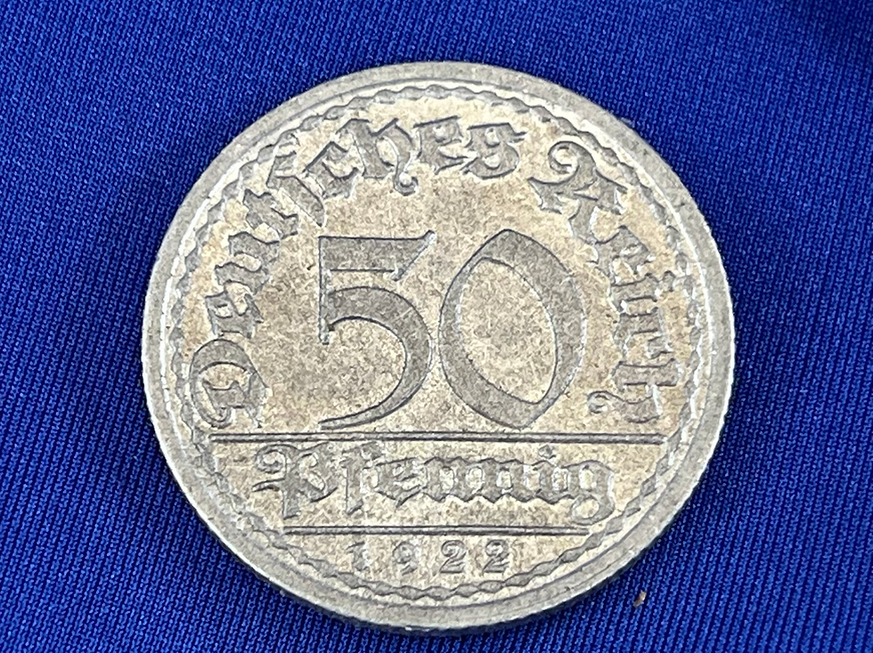 Thumbnail: Set of 10 German Weimar Republic 50 Pfennig Coins (G404)