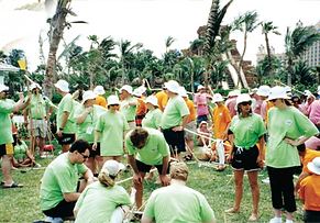 Team Building with a Survivor / reality TV theme by Sabre