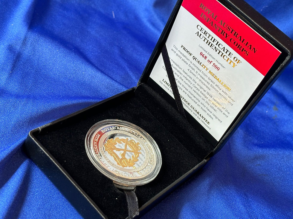 Thumbnail: RAInf 75th Anniversay Medallion (94)