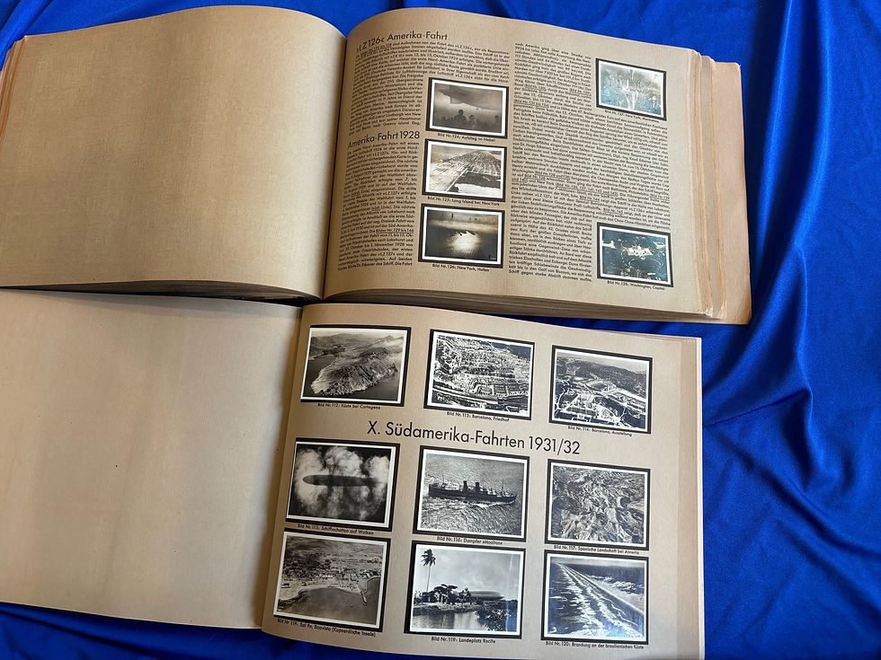 Thumbnail: German 1930's 2 x Zeppelin Age Cigarette Card Volumes (G663)