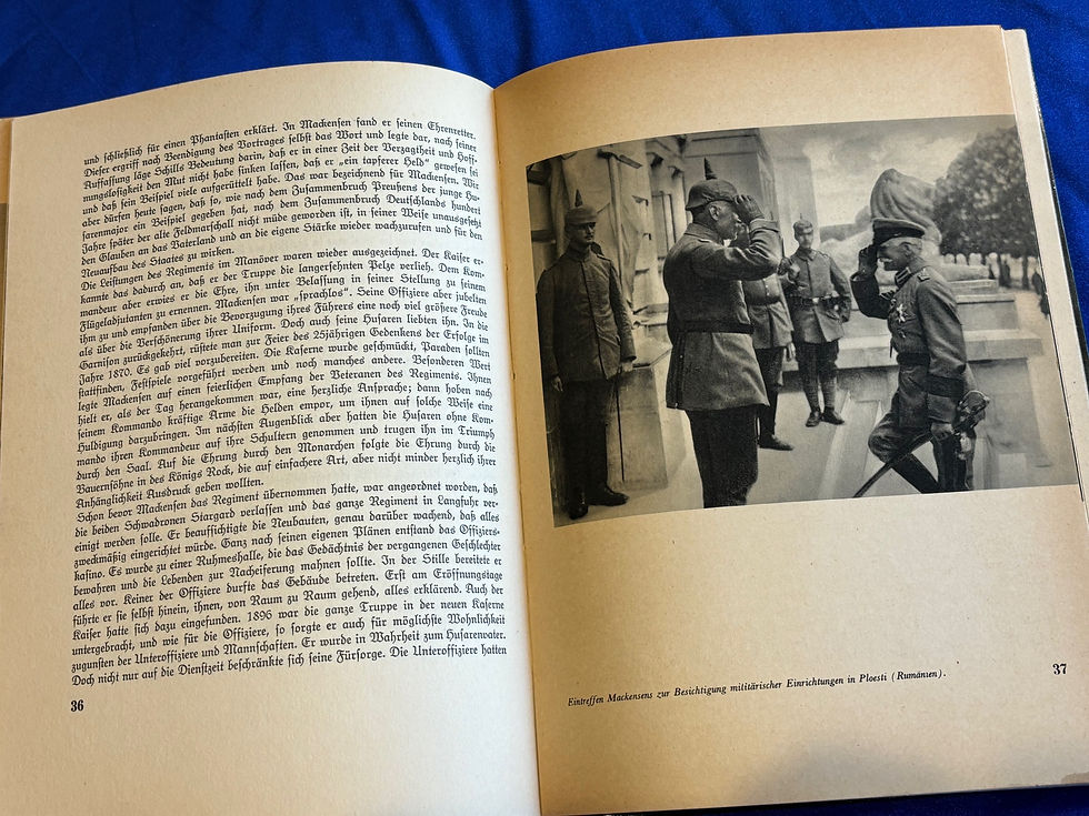 Thumbnail: 1935 Field Marshall Von Mackensen book (G601)
