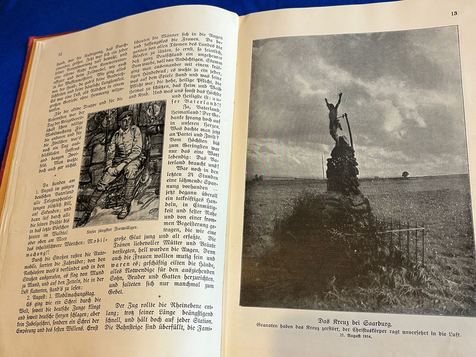 Thumbnail: WW1 German 1914/15 Campaign Book and Portrait (G603)