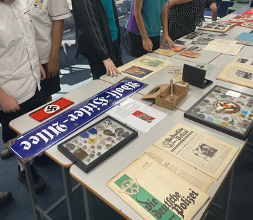 Military history displays for schools by Sabre Militaria