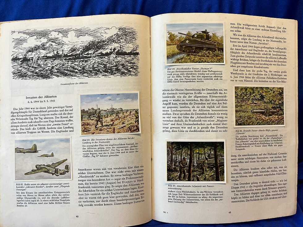 Thumbnail: 1960 German card book on the World Wars (G428)