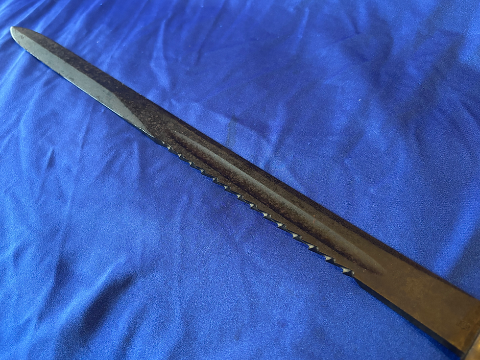 Thumbnail: 1875 Henry saw back bayonet (J110)
