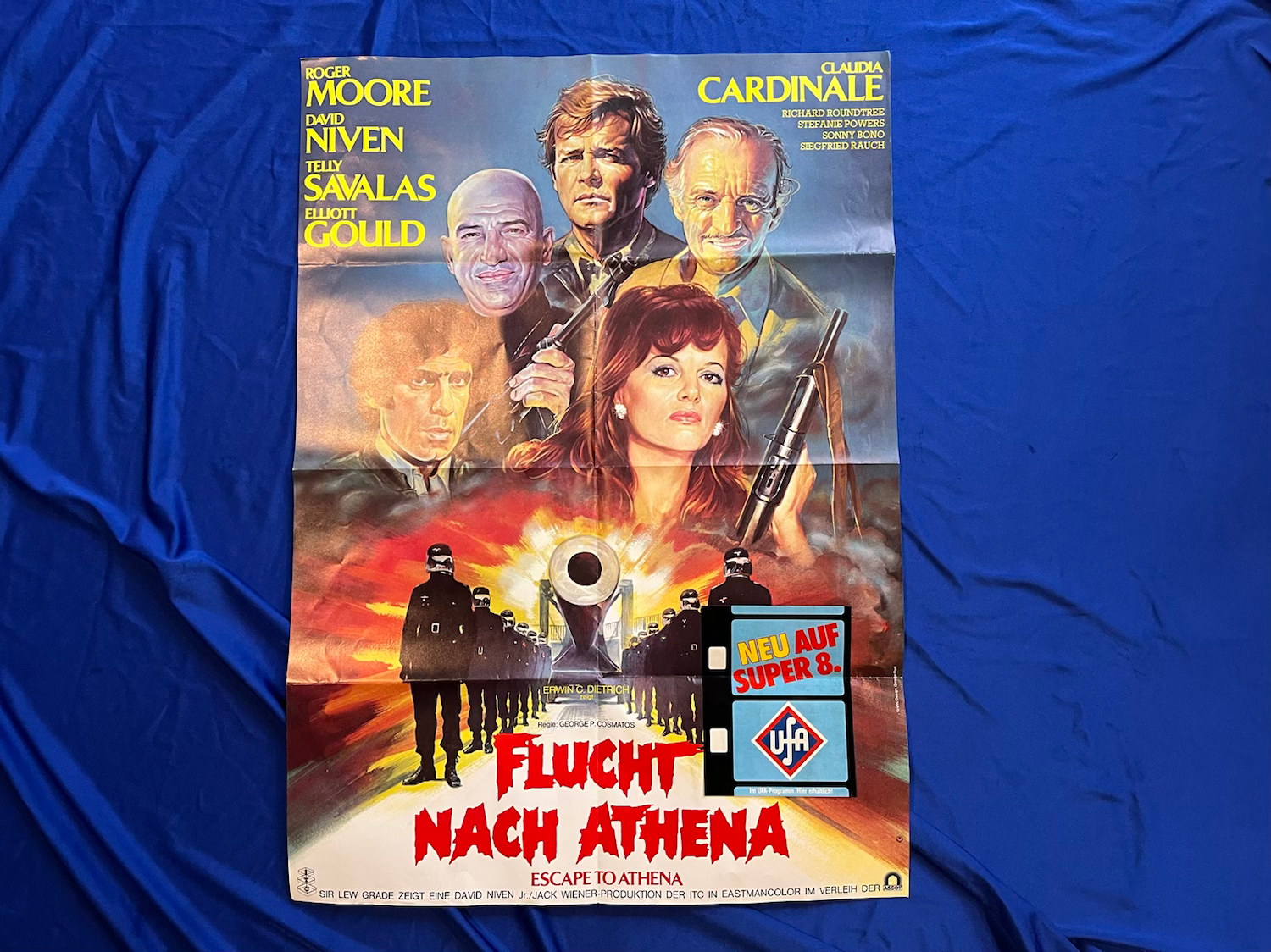 German 1979 Escape to Athena cinema poster (G423)