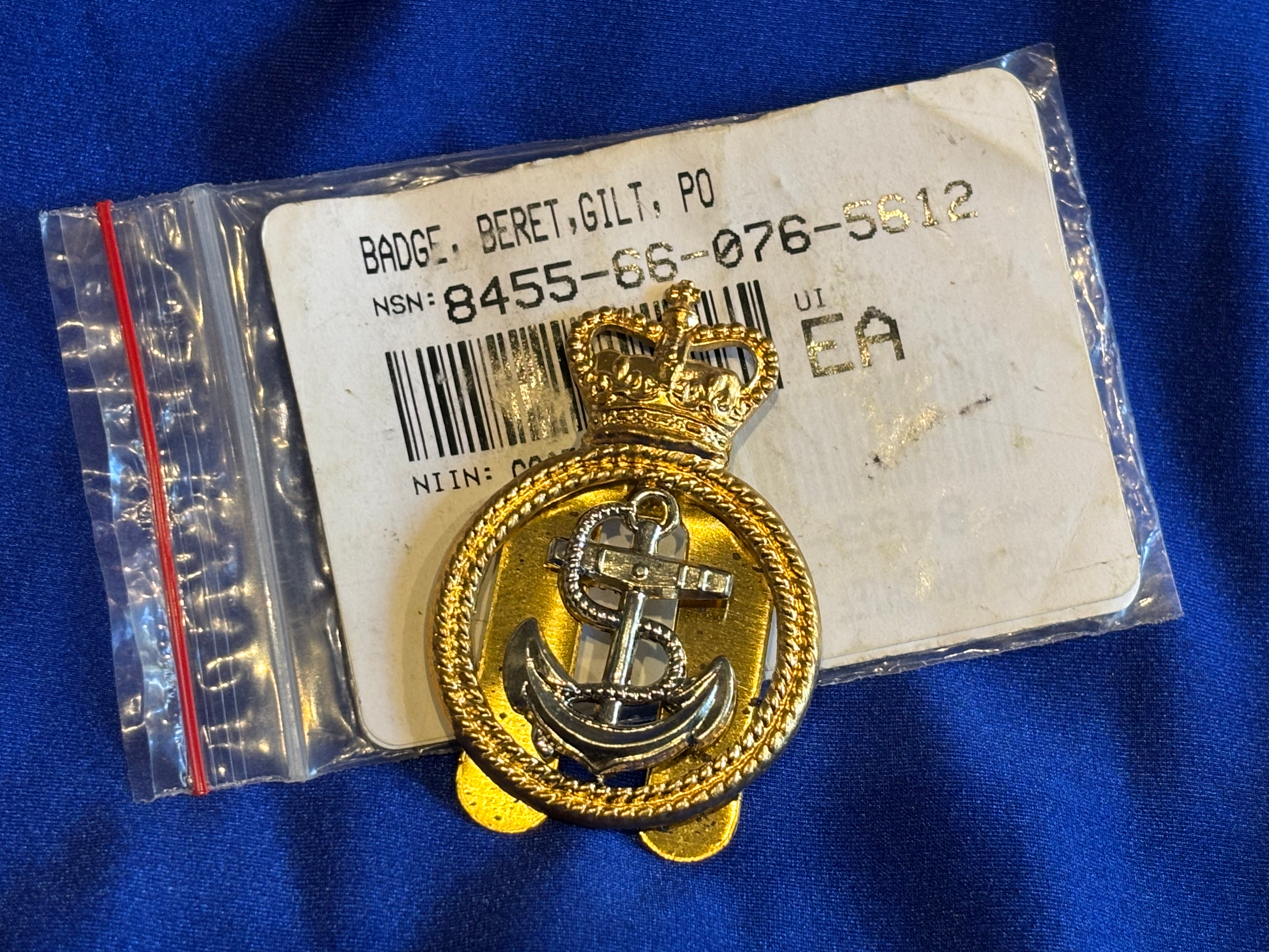 RAN Petty Officer Beret Badge (M68)