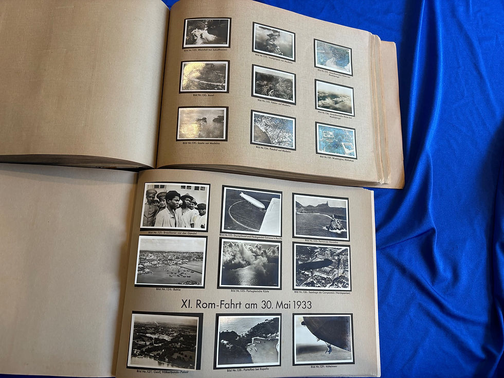Thumbnail: German 1930's 2 x Zeppelin Age Cigarette Card Volumes (G663)