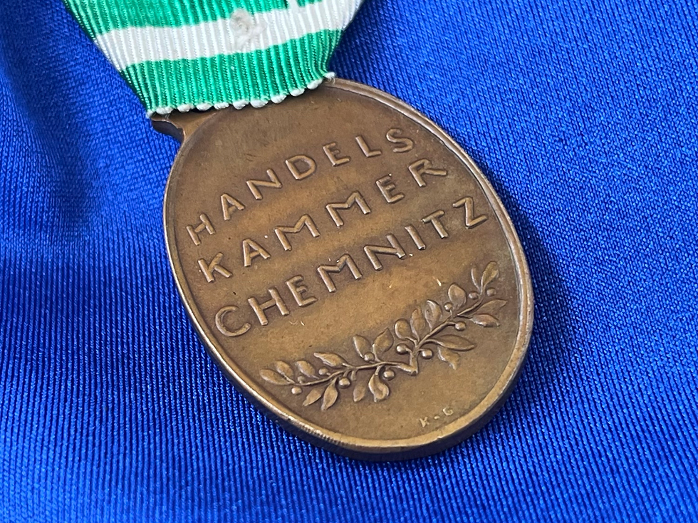 Thumbnail: German Weimar Republic Chemnitz medal for Faithful Work (135)