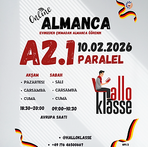 A2.1 Almanca Kursu