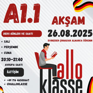 Almanca A1.1 Kursu - Aile Birleşimi Kursu