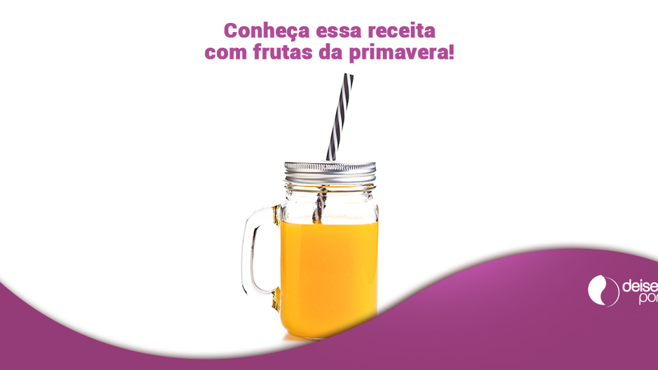 Suco de abacaxi, laranja e pêssego