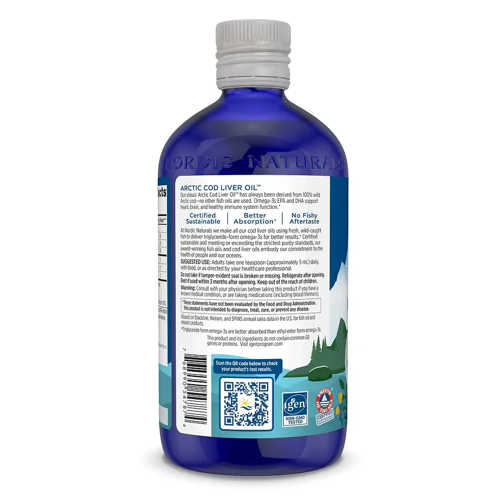 Thumbnail: Nordic Naturals Arctic Cod Liver Oil Liwuid 437mls Orange
