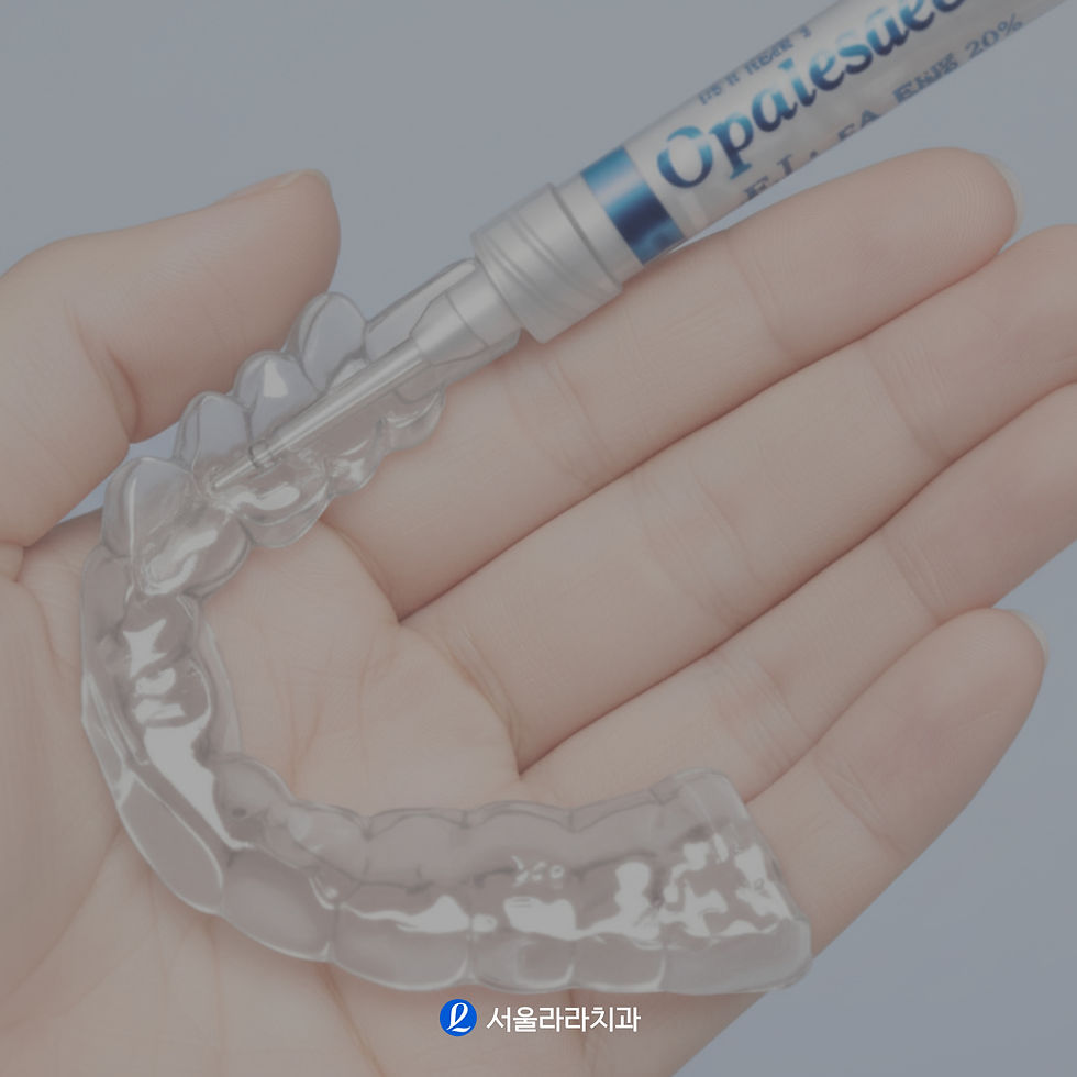 트레이를 이용한 자가미백 사례