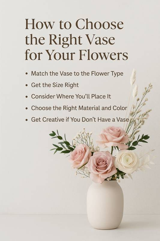 How to Choose the Right Vase for Your Flowers